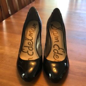 Sam Edelman black patent leather heels
